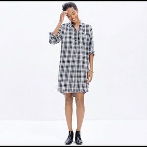 Madewell Plaid Shirtdress